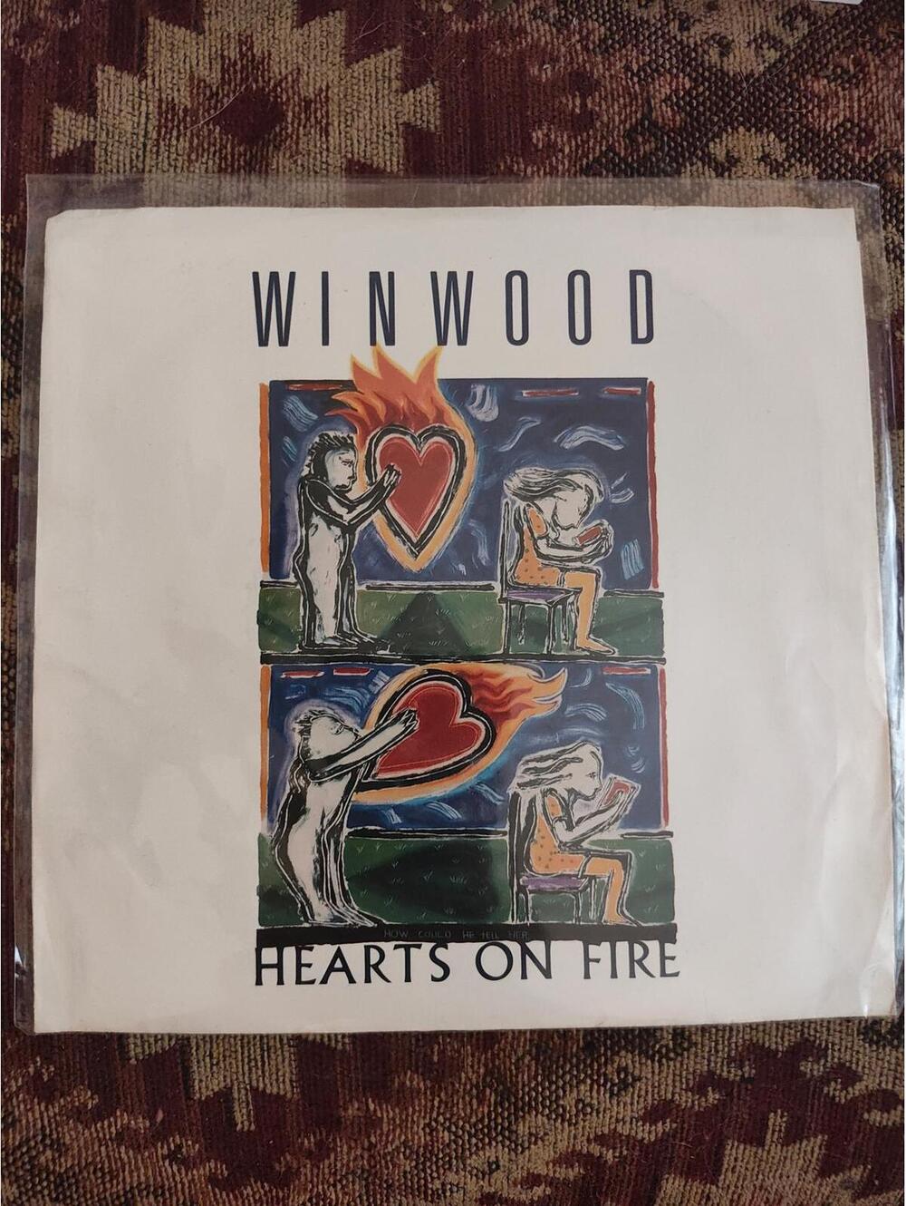 Steve Winwood - hearts on fire - vinyl 45 M/M new